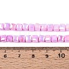Anti-Tarnish Electroplate Glass Beads Strands GLAA-T025-4mm-10G-4