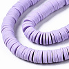 Handmade Polymer Clay Beads Strands CLAY-R089-8mm-146-2