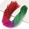 Transparent Painted Glass Beads Strands DGLA-A034-T1mm-A24-1