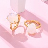Hexagon Opalite Finger Rings RJEW-B113-02G-03-1