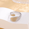 304 Stainless Steel Open Cuff Rings WGB7D26-02-1