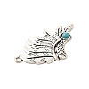 Retro Alloy Big Pendants TIBEP-L020-02AS-3