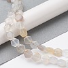 Natural White Agate Beads Strands G-K359-C07-01-2