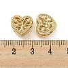 Rack Plating Brass Micro Pave Clear Cubic Zirconia Beads KK-P270-14G-3