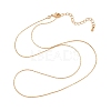 0.7MM Brass Boston Link Chain Necklaces for Women NJEW-Q351-02G-4