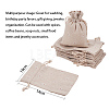 Polycotton(Polyester Cotton) Packing Pouches Drawstring Bags X-ABAG-T004-10x14-01-2