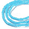 Baking Paint Imitation Jade Glass Bead Strands X-DGLA-A034-J4MM-A13-2