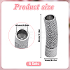 6Pcs 304 Stainless Steel Bayonet Clasps STAS-DR0001-18P-2