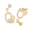 Brass Micro Pave Cubic Zirconia Pendants LS-KK-I475-05G-06-2
