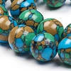 Synthetic Turquoise Beads Strands TURQ-G832-04-12mm-3