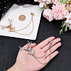 2Pcs 2 Colors Deer Hanging Chain Brooch Pin JEWB-FH0003-28-3