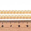Baking Paint Pearlized Glass Pearl Bead Strands HY-N002-4mm-A09-5