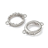 925 Sterling Silver Connector Cabochon Settings STER-NH0019-01P-02-2