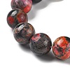 Natural Multi-Color Agate Beads Strands G-A261-B06-14mm-4