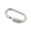 Non-Tarnish 304 Stainless Steel Screw Carabiner Lock Charms STAS-H107-04D-P-2