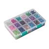 18 Colors Spray Painted Crackle Glass Beads CCG-JP0001-02B-3