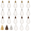 15Pcs 3 Colors Stainless Steel Pendant Bails STAS-SC0003-13-1