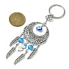 Handmade Lampwork Evil Eye Pendant Keychain KEYC-JKC00535-4