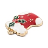 Christmas Theme Alloy Enamel Pendants ENAM-D060-04E-2