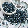 Full Rainbow Plated Transparent Electroplate Glass Beads EGLA-M030-02A-FR02-1