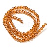 Transparent Electroplate Glass Beads Strands EGLA-A039-T4mm-A28-2