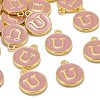Golden Plated Alloy Enamel Charms ENAM-S118-07U-4