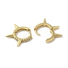 Rack Plating Brass Micro Pave Cubic Zirconia Hoop Earrings EJEW-R162-51G-2