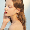 10Pcs Brass Stud Earring Findings KK-BBC0017-63-5