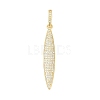 Brass Micro Pave Cubic Zirconia Pendants KK-H203-02G-1