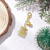 Christmas Gift Handmade Glass Seed Beads Pendant Decoraitons HJEW-MZ00350-03-1