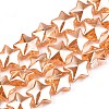 Electroplate Glass Beads Strand X-EGLA-S188-18-A03-1