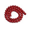 Shell Pearl Beads Strands X-BSHE-K015-8mm-01-2