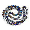 Electroplate Glass Beads Strands EGLA-N002-27-G03-2