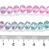 Transparent Painted Glass Beads Strands DGLA-A034-T6mm-A10-3
