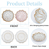   2Pcs 2 Colors Porcelain Jewelry Dish AJEW-PH0004-21-4