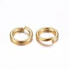 304 Stainless Steel Open Jump Rings X-STAS-O098-02G-04-2