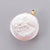 Natural Cultured Freshwater Pearl Pendants PEAR-L025-17G-3