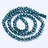 Electroplate Glass Beads Strands EGLA-A044-P6mm-B12-2