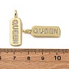 Brass Micro Pave Cubic Zirconia Pendants KK-P308-41G-3