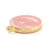 Golden Plated Alloy Enamel Charms X-ENAM-Q437-14D-2