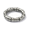 Tibetan Style 316 Surgical Stainless Steel Spring Gate Rings STAS-E191-01AS-02-2