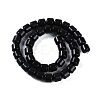 Natural Black Obsidian Beads Strands G-L604-E05-01-3