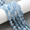 Natural Aquamarine Beads Strands X-G-D0004-A02-04A-5