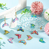 60Pcs Printed Translucent Acrylic Pendants OACR-TA0001-72-7