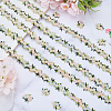 15 Yards Flower Polyester Embroidery Lace Ribbon OCOR-WH0070-77B-4