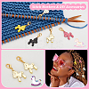 Horse Alloy Enamel Pendant Stitch Markers HJEW-AB00364-4