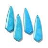 Natural Turquoise Dyed Pendants G-Q161-09B-1