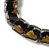 Handmade Gold Foil and Silver Foil Lampwork Beads FOIL-C001-01C-09-3