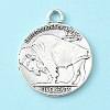 Tibetan Style Alloy Coin Pendants LS-TIBEP-GC001-AS-RS-3