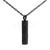 304 Stainless Steel Rectangle with Tree of Life Pendant Urn Ashes Necklaces NJEW-WH0036-030EB-1